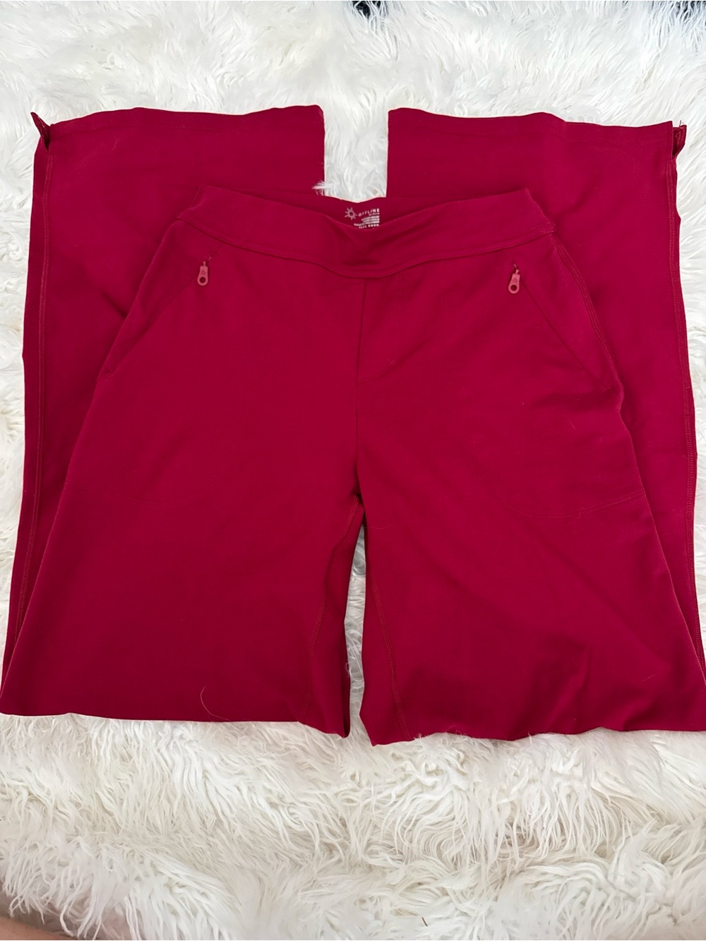 Aerie Women’s Wide-Leg Pull-On Pants in Deep Raspberry